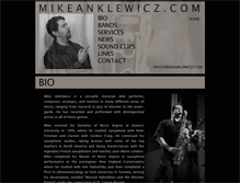 Tablet Screenshot of mikeanklewicz.com